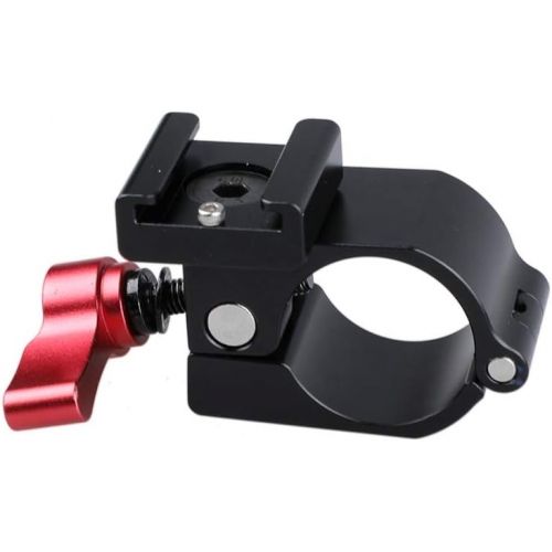  CAMVATE Light Mount Stand Bracket 25mm Rod Clamp Holder for DJI Ronin-M, Freefly MoVI - Red Knob - 1167