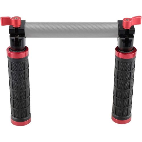  CAMVATE Right and Left Hand Rubber Handle Grips with 25mm Rod Clamps for DJI Ronin-M