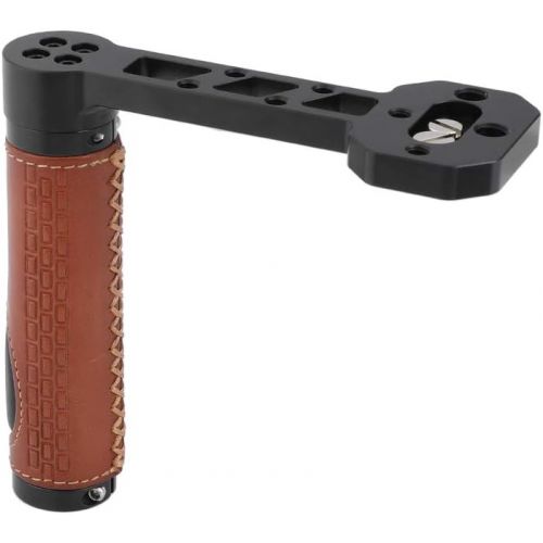  CAMVATE Side Handgrip (Leather-Covered) L Type for DJI Ronin-S / SC & Zhiyun Crane 2 / V2 Stabilizer Gimbals - 2449