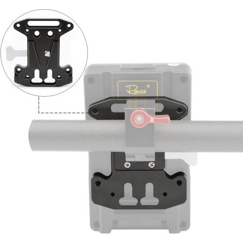  CAMVATE V-Lock Mount Quick Release Plate for Blackmagic URSA Mini,DJI Ronin M/MX - 1735