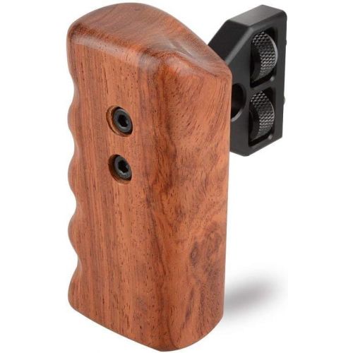  CAMVATE DSLR Wood Wooden Handle Grip Mount Support for DV Video Cage Rig (Left Hand) - 1242