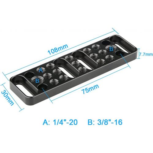  CAMVATE Multi-Function Mounting Plate Cheese Plate with 1/4-20 and 3/8-16 Connections