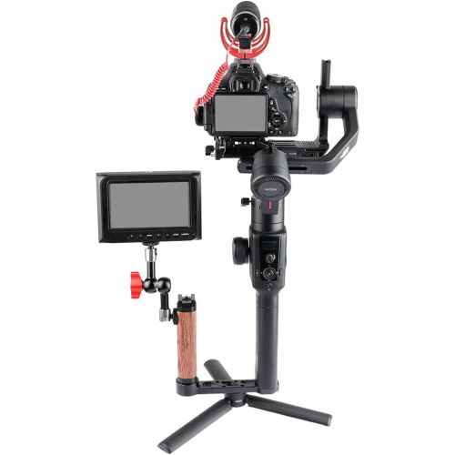  CAMVATE Wooden Handle Grip L-Shape with Shoe Mount for RoninS/Zhiyun Crane Series Handheld Gimbal