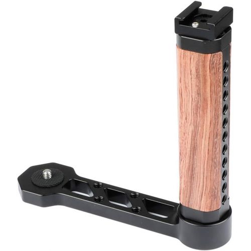  CAMVATE Wooden Handle Grip L-Shape with Shoe Mount for RoninS/Zhiyun Crane Series Handheld Gimbal