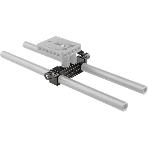  [아마존베스트]CAMVATE 15mm Rod Clamp Railblock for DSLR 15mm Rail Rig Rod Support System(2 PCS)