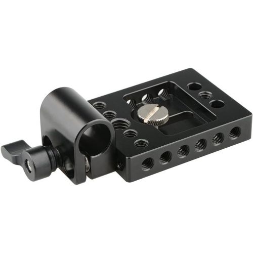  [아마존베스트]CAMVATE Mini Mounting Plate Rod Clamp for 15mm Rod Support DSLR Rig