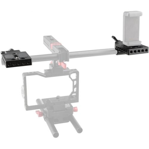  [아마존베스트]CAMVATE Mini Mounting Plate Rod Clamp for 15mm Rod Support DSLR Rig