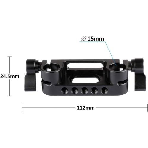  [아마존베스트]CAMVATE 15mm Dual Rod Clamp for Camera Shoulder Rig