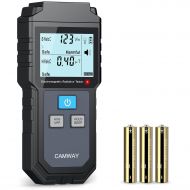 [아마존베스트]CAMWAY EMF Meter, Electromagnetic Field Radiation Detector Handheld Mini Digital Backlight LCD EMF Detector Sound and Light Alarm with 2pcs Anti Radiation Shield Sticker
