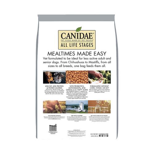  CANIDAE All Life Stages, Premium Dry Dog Food, Less Active Formula: Pet Supplies