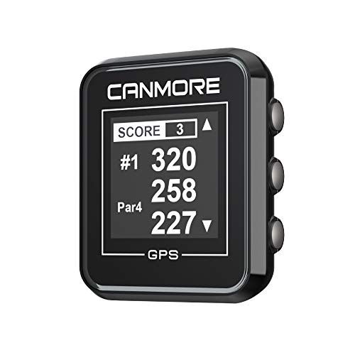  CANMORE H-300 Handheld Golf GPS - Essential Golf Course Data and Score Sheet - Minimalist & User Friendly - 38,000+ Free Courses Worldwide and Growing - 4ATM Waterproof - 1-Year Wa