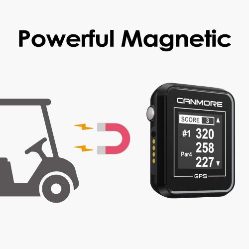  CANMORE H-300 Handheld Golf GPS - Essential Golf Course Data and Score Sheet - Minimalist & User Friendly - 38,000+ Free Courses Worldwide and Growing - 4ATM Waterproof - 1-Year Wa