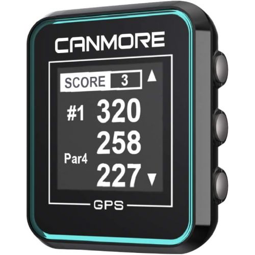 CANMORE H-300 Handheld Golf GPS - Essential Golf Course Data and Score Sheet - Minimalist & User Friendly - 38,000+ Free Courses Worldwide and Growing - 4ATM Waterproof - 1-Year Wa
