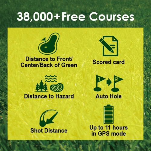  [아마존베스트]CANMORE TW-353 GPS Golf Watch - Essential Golf Course Data and Score Sheet - Minimalist & User Friendly - 38,000+ Free Courses Worldwide - 4ATM Waterproof - 1-Year Warranty