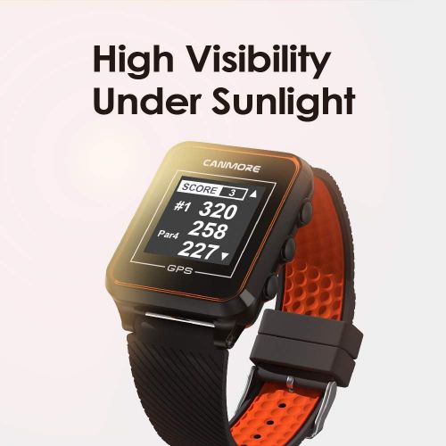  [아마존베스트]CANMORE TW-353 GPS Golf Watch - Essential Golf Course Data and Score Sheet - Minimalist & User Friendly - 38,000+ Free Courses Worldwide - 4ATM Waterproof - 1-Year Warranty