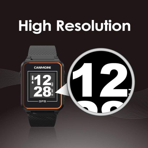  [아마존베스트]CANMORE TW-353 GPS Golf Watch - Essential Golf Course Data and Score Sheet - Minimalist & User Friendly - 38,000+ Free Courses Worldwide - 4ATM Waterproof - 1-Year Warranty