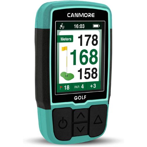  CANMORE HG200 Golf GPS - (Turquoise) Water Resistant Full Color Display with 40,000+ Essential Golf Course Data and Score Sheet - Free Courses Worldwide - 1 Year Warranty