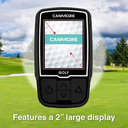  CANMORE HG200 Golf GPS - (Orange) Water Resistant Full Color Display with 40,000+ Essential Golf Course Data and Score Sheet, Free Courses Worldwide 1-Year Warranty