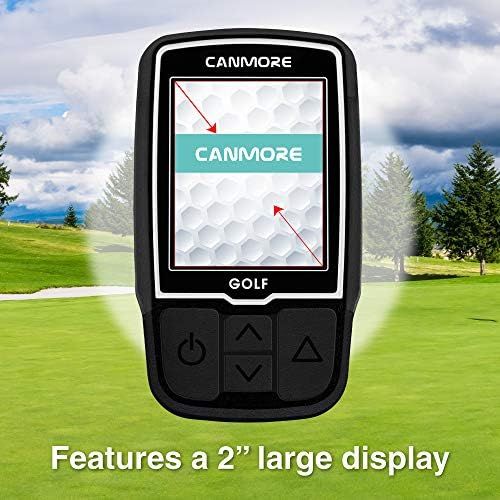  CANMORE HG200 Golf GPS - (Orange) Water Resistant Full Color Display with 40,000+ Essential Golf Course Data and Score Sheet, Free Courses Worldwide 1-Year Warranty