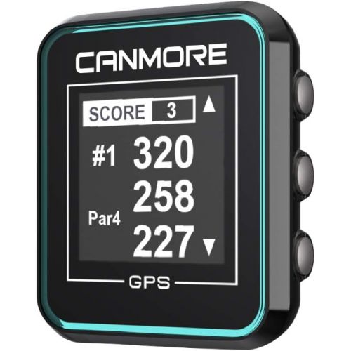  CANMORE H300 Handheld GPS Golf Device & Case, 40000+ Free Worldwide Preloaded Courses, Bag and Belt