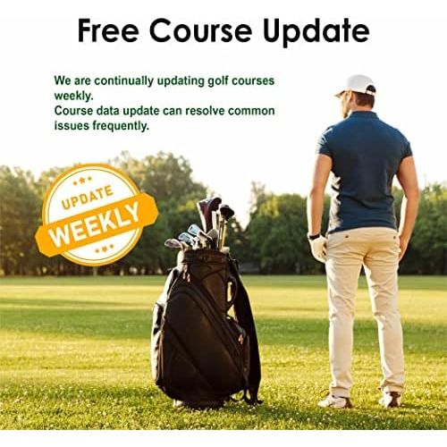  CANMORE TW353 Golf GPS Watch for Men and Women, High Contrast LCD Display, Free Update Over 40,000 Preloaded Courses Worldwide, Lightweight Essential Golf Accessory for Golfers, Bl