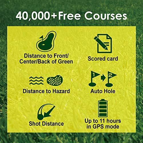  CANMORE TW353 Golf GPS Watch for Men and Women, High Contrast LCD Display, Free Update Over 40,000 Preloaded Courses Worldwide, Lightweight Essential Golf Accessory for Golfers, Bl
