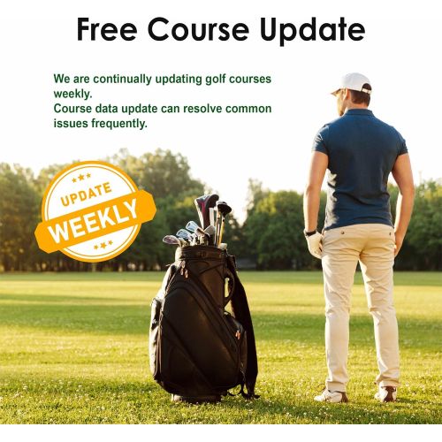  CANMORE TW353 Golf GPS Watch for Men and Women, High Contrast LCD Display, Free Update Over 40,000 Preloaded Courses Worldwide, Lightweight Essential Golf Accessory for Golfers, Bl