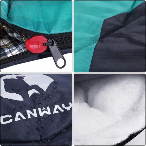  [아마존핫딜][아마존 핫딜] CANWAY Sleeping Bag with Compression Sack, Lightweight and Waterproof for Warm & Cold Weather, Comfort for 4 Seasons Camping/Traveling/Hiking/Backpacking, Adults & Kids