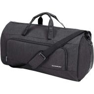[아마존 핫딜] CANWAY Carry on Garment Bag, 60L Large Travel Duffel Bag with Shoes Compartment Convertible Suit Travel Bag Weekender Bag for Men Women