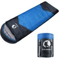 CANWAY Sleeping Bag with Compression Sack, Lightweight and Waterproof for Warm & Cold Weather, Comfort for 4 Seasons Camping/Traveling/Hiking/Backpacking, Adults & Kids