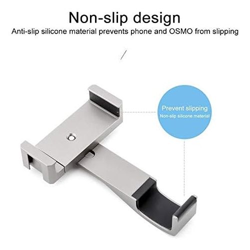  CAOMING Multifunction Aluminum Alloy Smartphone Fixing Clamp Expansion Holder Bracket for DJI OSMO Pocket Durable