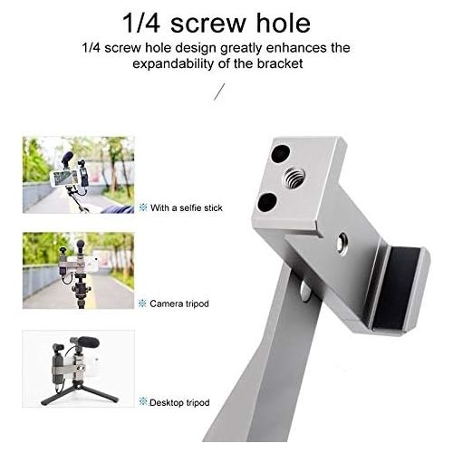  CAOMING Multifunction Aluminum Alloy Smartphone Fixing Clamp Expansion Holder Bracket for DJI OSMO Pocket Durable