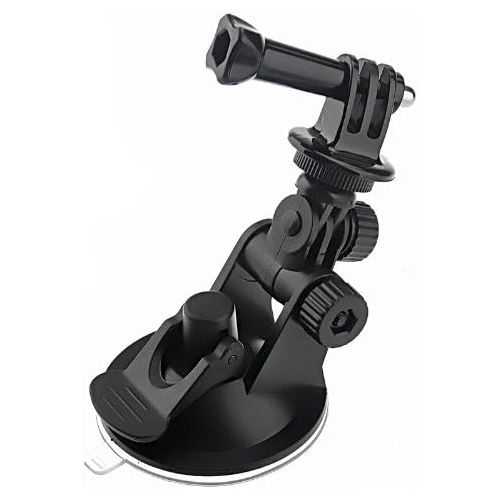  CAOMING ST-51 Mini Car Suction Cup Tripod Adapter + 7CM Diameter Base Mount for GoPro New Hero /HERO6 /5/5 Session /4 Session /4/3+ /3/2 /1, Xiaoyi and Other Action Cameras (Black)