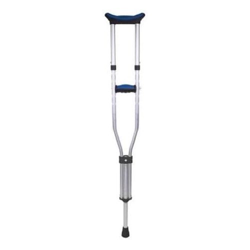  Carex Folding Crutches - Folding Aluminum Underarm Crutches - Lightweight, Great for Travel or Work, 2 Crutches Included, For 411 to 64 People