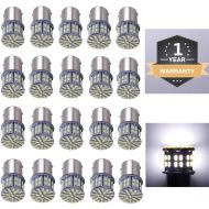 [아마존 핫딜] [아마존핫딜]CARGO LED 20 Pcs Extremely Super Bright 1156 1141 1003 1073 BA15S 7506 50 SMD 3014 LED Replacement Light Bulbs for RV Indoor Lights 6000K Xenon White(12V DC)