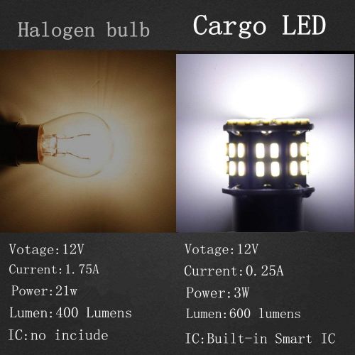  [아마존 핫딜] [아마존핫딜]CARGO LED 20 Pcs Extremely Super Bright 1156 1141 1003 1073 BA15S 7506 50 SMD 3014 LED Replacement Light Bulbs for RV Indoor Lights 6000K Xenon White(12V DC)