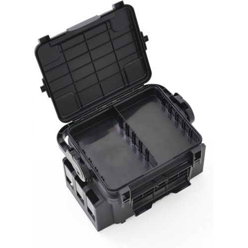  [아마존베스트]Meiho VS 7055 31.3 x 23.3 x 22.2 cm Black - Tackle Box for Artificial Lures, Fishing Box for Wobbler & Rubber Fish, Artificial Bait Box, Fishing Box
