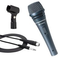 CAROL Wired Dynamic Microphone - for Live Singing Performances, Professional Singing, Handheld Super Cardioid Mic, with 15ft Detachable XLR to 1/4