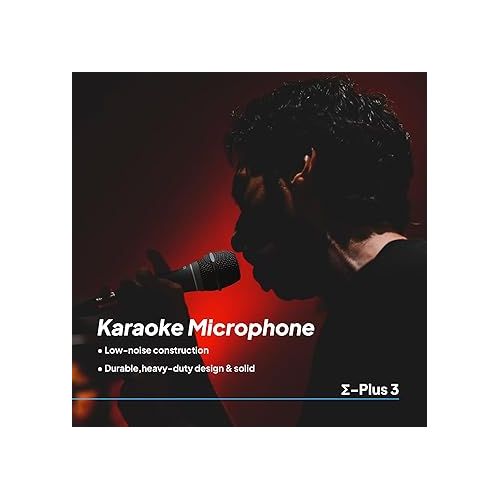  CAROL Dynamic Karaoke Microphone - Wired Microphone for Singing, Handheld Super Cardioid Karaoke Mic, Microphone with 15ft Detachable XLR to 1/4