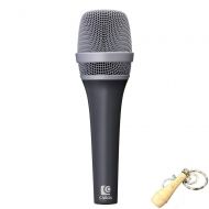 Professional Wired Vocal Dynamic Handheld Microphone with Patented Active Handling-Noise Cancelling Technology | by CAROL P-1 (Black)