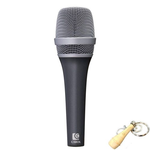  Professional Wired Vocal Dynamic Handheld Microphone with Patented Active Handling-Noise Cancelling Technology | by CAROL P-1 (Black)