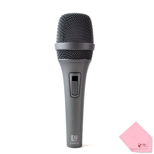  Professional Wired Vocal Dynamic Handheld Microphone with Patented Active Handling-Noise Cancelling Technology and Slide Potentiometer Switch | by CAROL PS-1