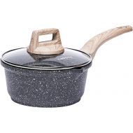 Carote Saucepan with Lid, Nonstick Sauce Pot with Lid, Cooking Sauce Pan with Pour Spout