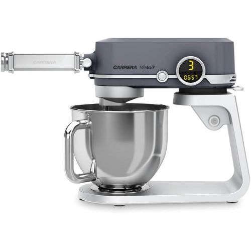  [아마존베스트]Carrera Stainless Steel Dough Roller 140 mm 8 Steps for Carrera Food Processor No 657