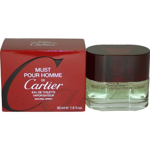  Must De Cartier By Cartier For Men. Eau De Toilette Spray 1.6 Ounces