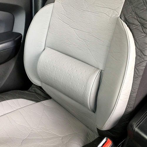  CARWORD Universal PU Leather Car Front Single Seat Covers Soft Full Set Car Care with Airbag Compatible (Black)