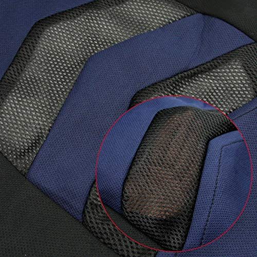  CARWORD Universal Car Seat Covers Absorbent, Non-Slip, Washable, for Cars, SUVS and Trucks Black and Blue