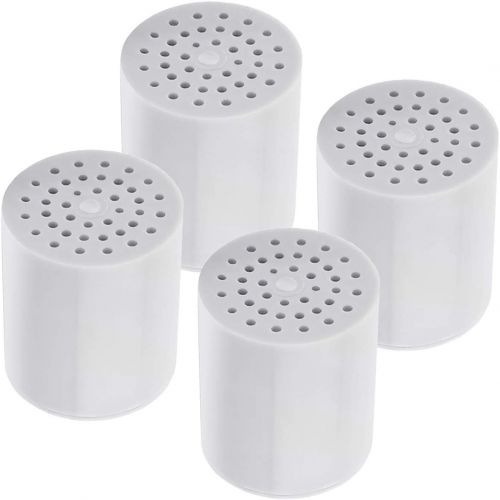  CASAHEAL [Upgraded] 15 Stage Universal Shower Water Filter Cartridges (4 Pack) Removes Chlorine, Microorganisms, Hard Water - Replacement for All Similar Shower Systems Including AquaBliss,