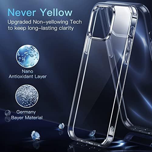  [아마존베스트]CASEKOO Crystal Clear Designed for iPhone 12 Pro Max Case, [Never Yellow] Shockproof Protective Phone Case Slim Thin Cover 5G (6.7 inch) 2020-Clear