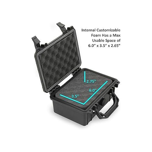  CASEMATIX Carry Case Compatible with Orba 2 Artiphon Handheld Multi-instrument in Customizable Foam - Includes Waterproof Carrying Case Only